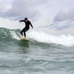 Mat Arney James Otter Surfboards Tea Tree Wooden Longboard First Surf Gwithian 27