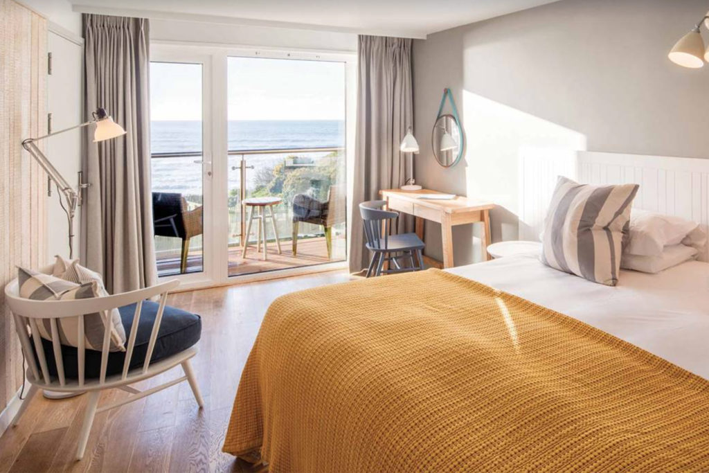 Watergate bay hotel suite with sea views