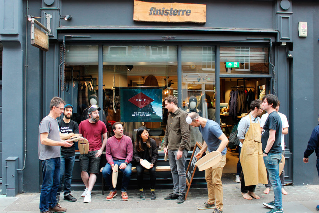 Otter surfboards bodysurfing handplane workshop tour finisterre london