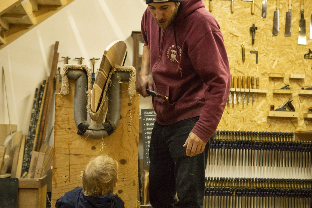 Luca Swift Otter Woden Surfboard Workshop William feedback
