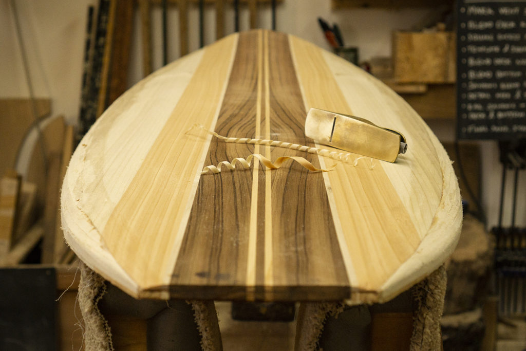 Luca Swift Otter Woden Surfboard Workshop planing details