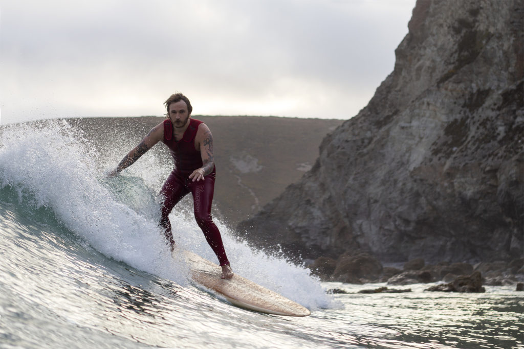 Rob Roma Reviews Wooden surfboard surfing st agnes longboard surfboard cornwall