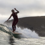 Rob Roma Reviews Wooden surfboard surfing st agnes longboard surfboard cornwall