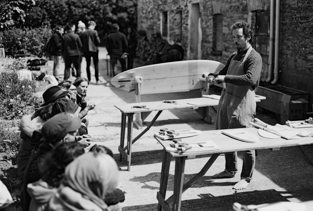James Otter at the do lectures handplane workshop jim marsden