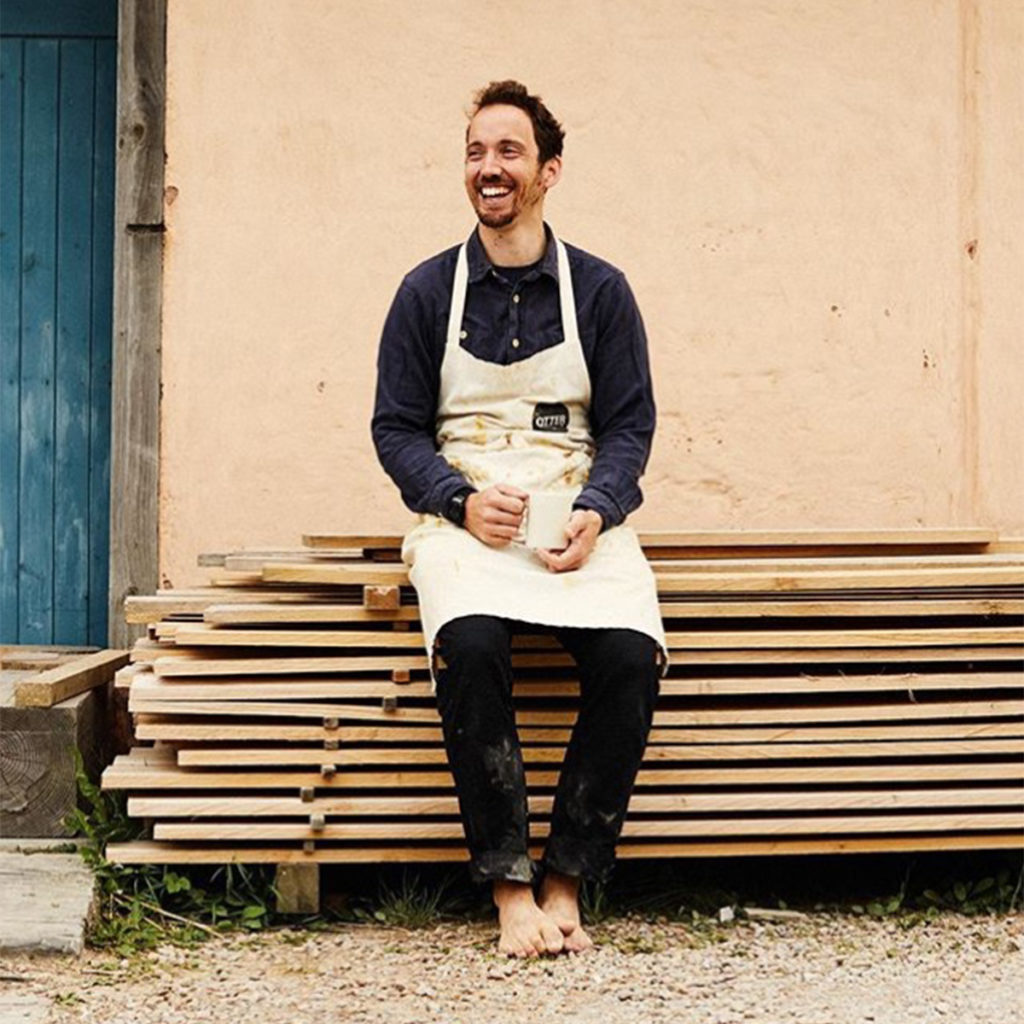 Tom Cockram James on Wood Stack