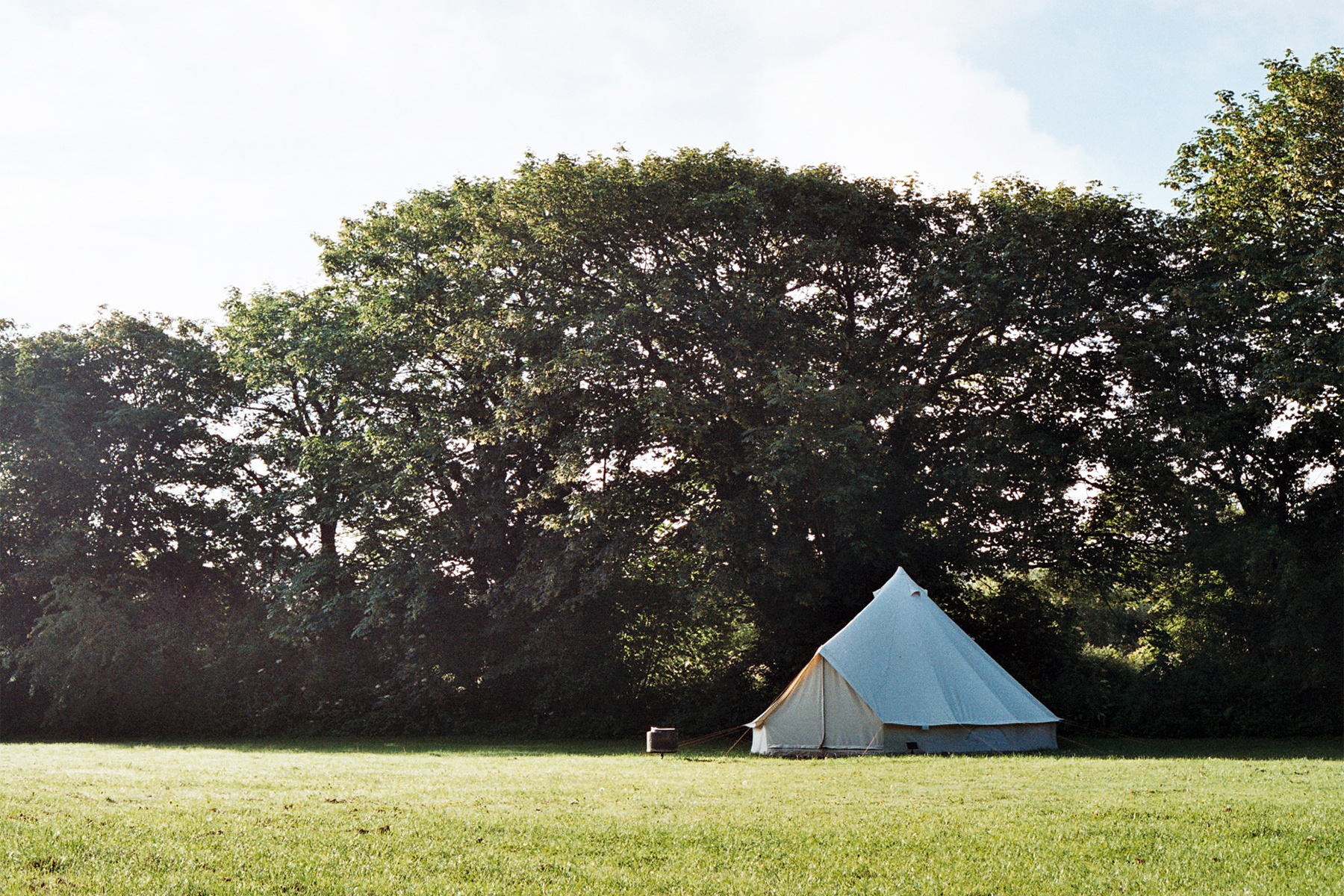 Bell Tent at Elm Farm Campsite in Porthtowan