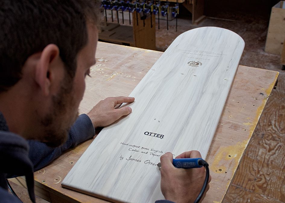 Otter wooden bellyboard royal SAS signing