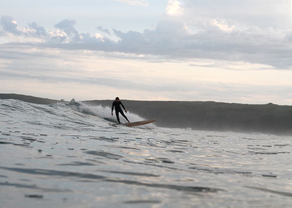 Otter wooden surfboards wave surfer