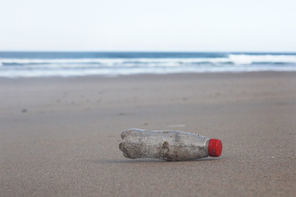 SAS beach clean plastic bottle