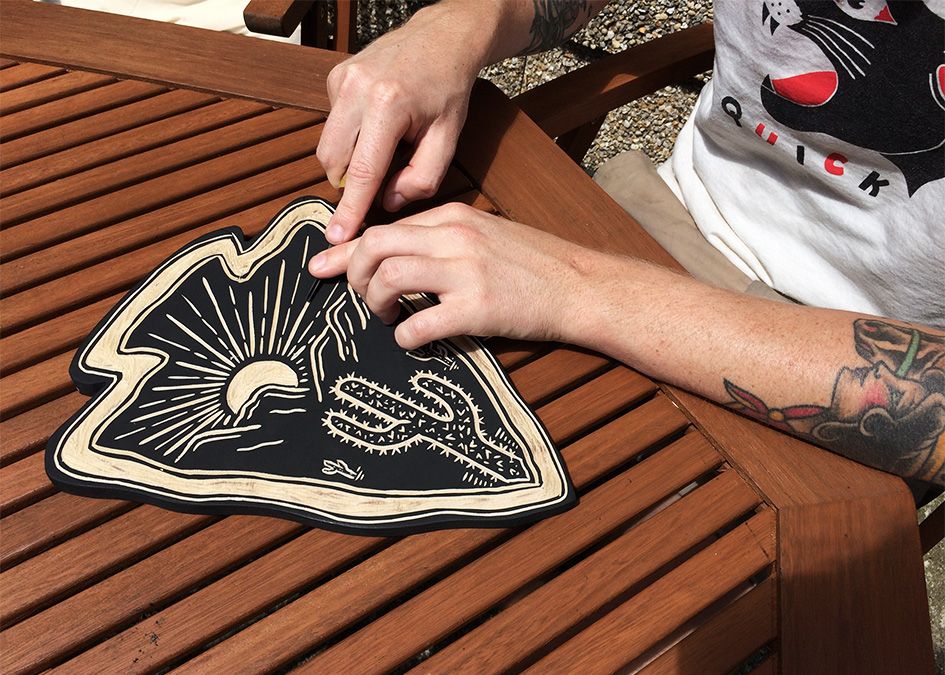 Robbie Jones woodcuts