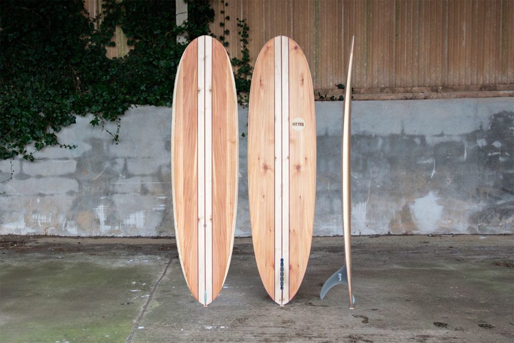 Barque otter wooden surfboard