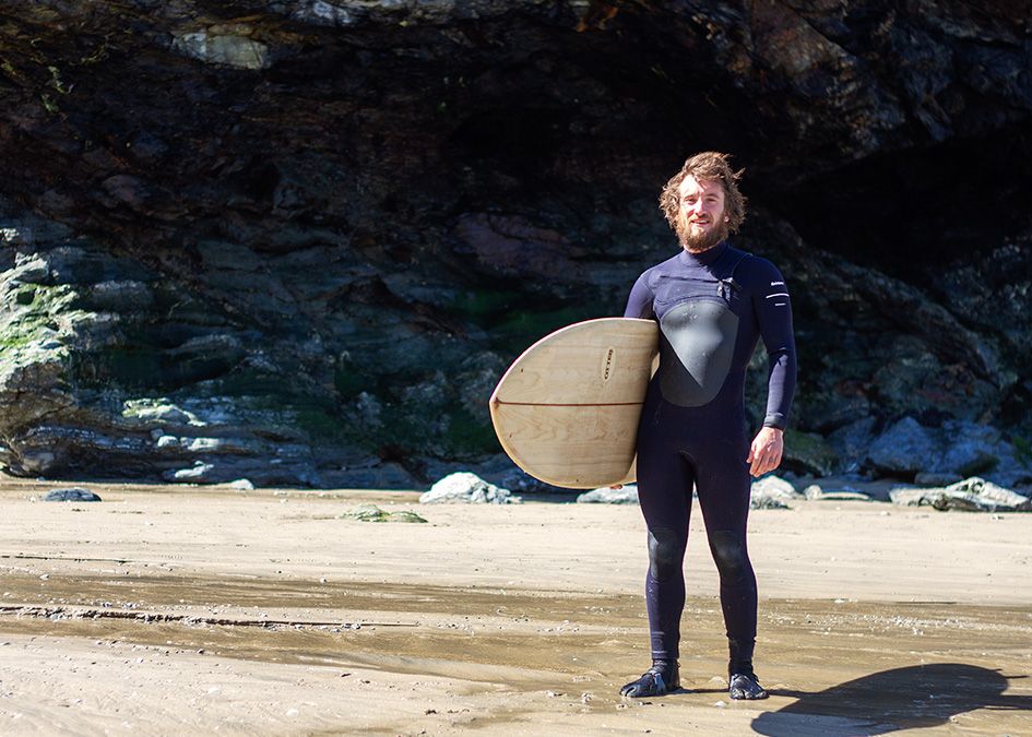 Matt Smith Coaster otter wooden surfboard