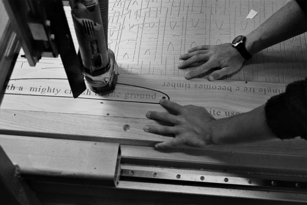 The Storyboard by James Otter and Mat Arney Wooden Surfboard Project cnc cutting framework