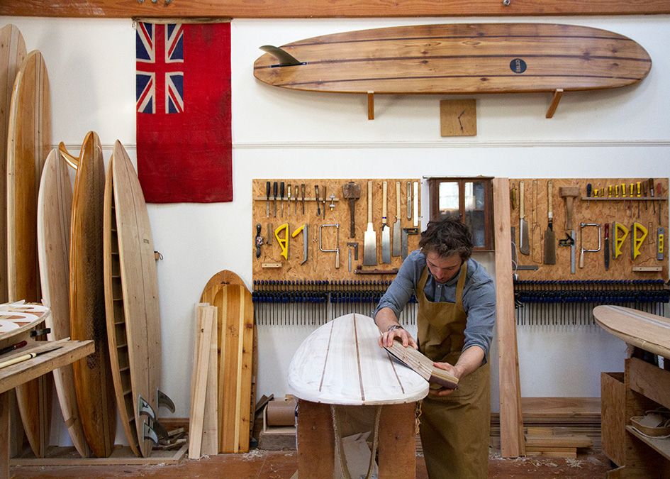 otter wooden surfboard shaping clipper