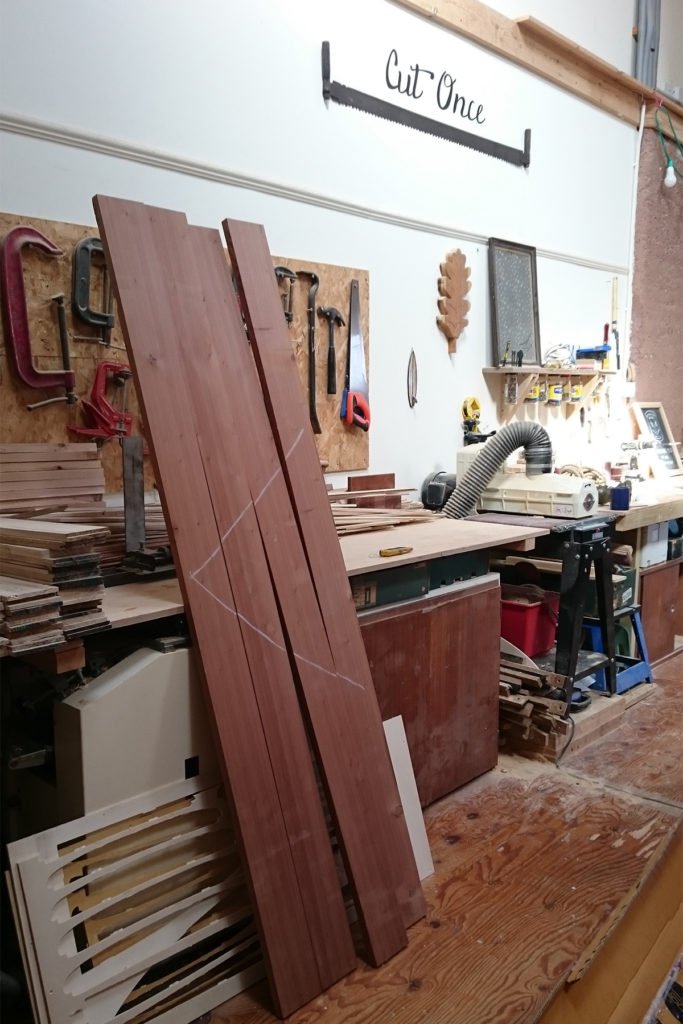 Otter Wooden Surfboard Workshop July 2015 Claire California redwood redwood unpacked