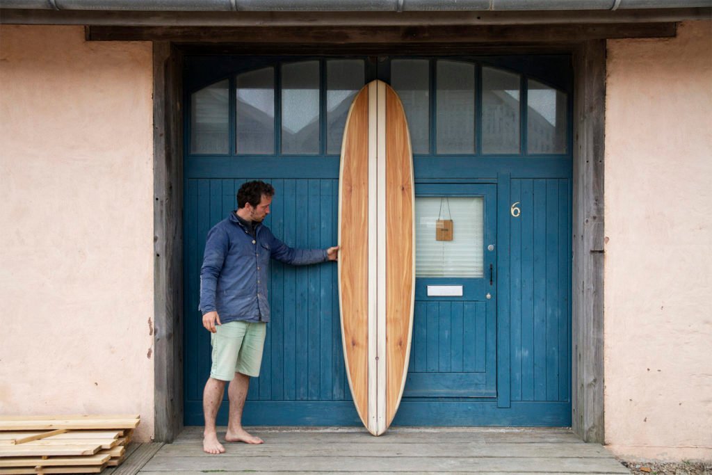 Otter Wooden Surfboard Pieces of Eight Workshop
