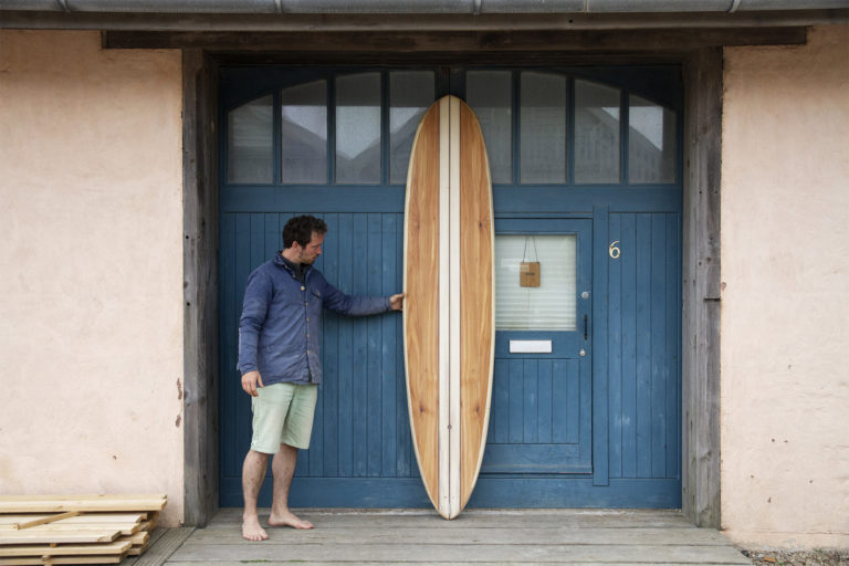 Otter Wooden Surfboard Pieces of Eight Workshop