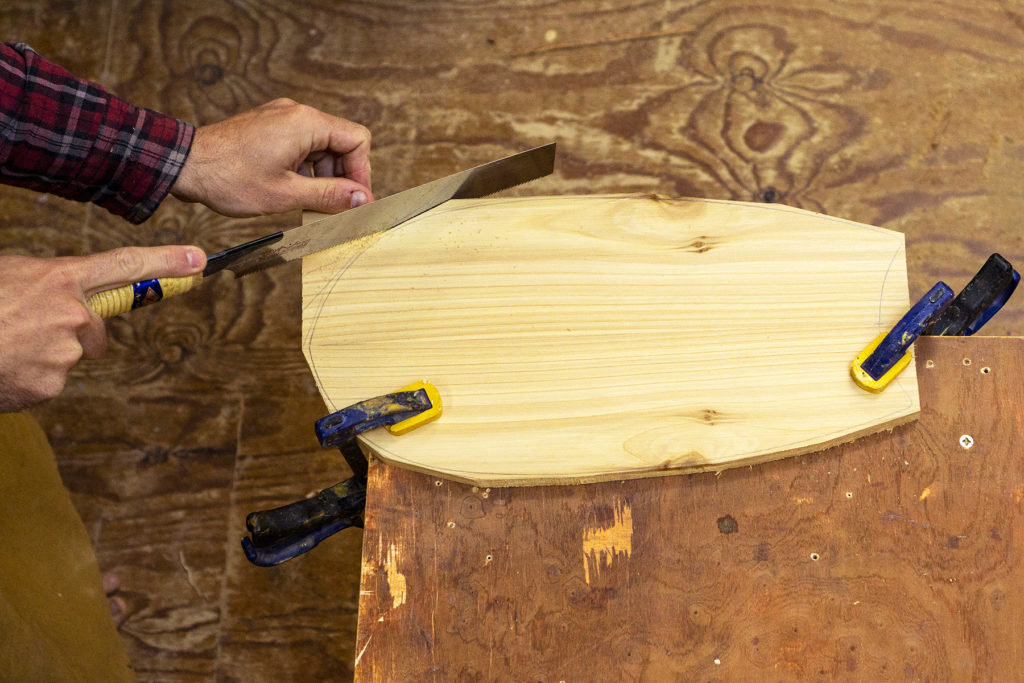 how to make a handplane cutting off the excess