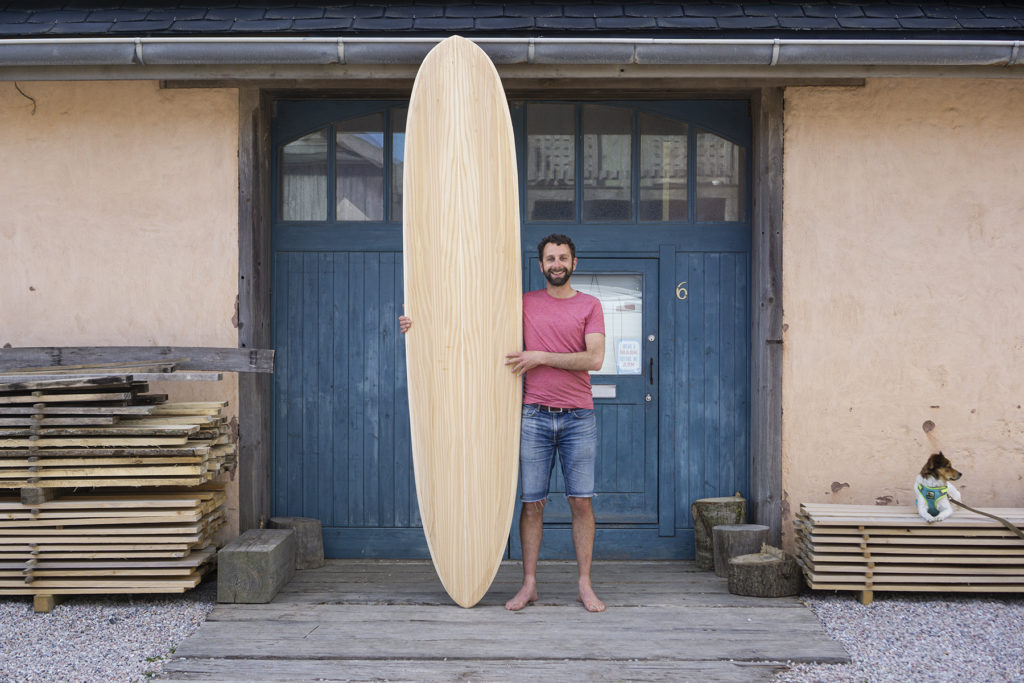 Otter Wooden Surfboard Workshop June 2021 Mike and Jon-Mike James and Jon Solo