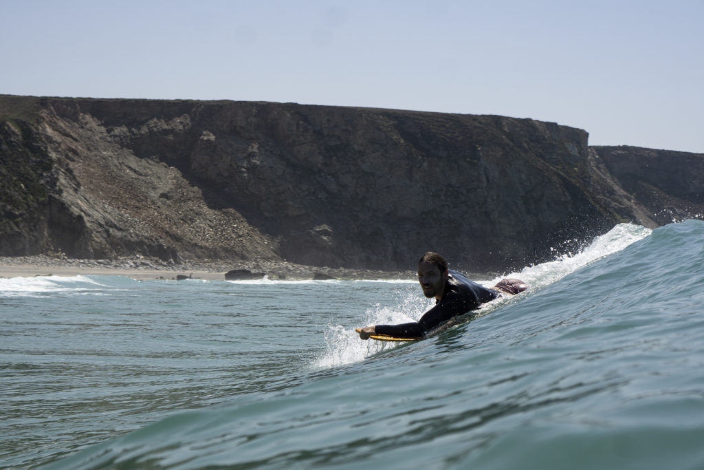 Otter wooden bodyboard Cornwall