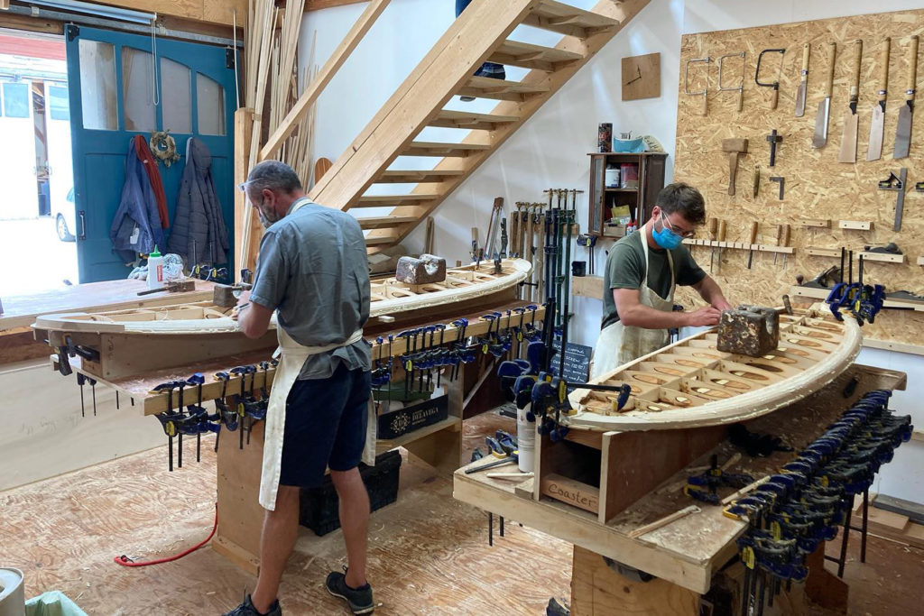 otter wooden surfboard workshop course shaping