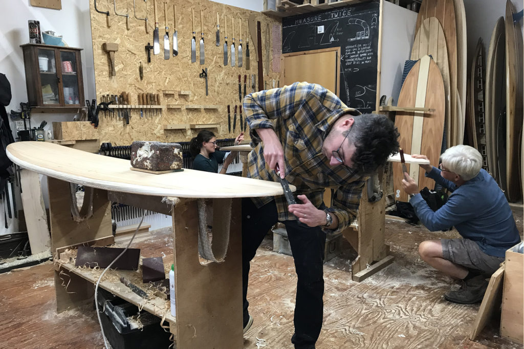 otter surfboards wooden surfboard workshop experience