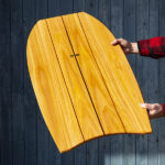 sustainable wooden paipo by Otter Surfboards