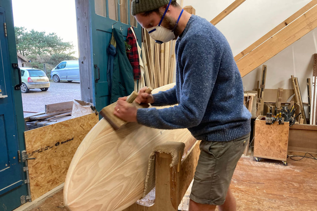 otter surfboards wooden surfboard workshop shaping