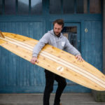 pieces of eight otter wooden surfboard