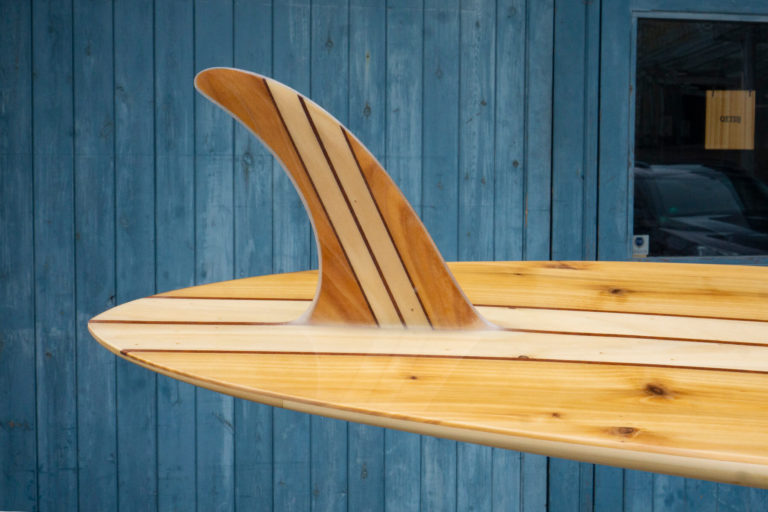 pieces of eight otter wooden surfboard