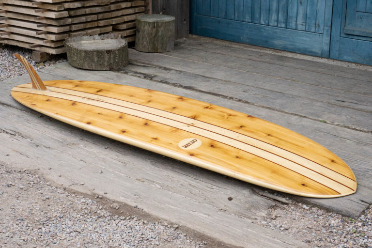 pieces of eight otter wooden surfboard