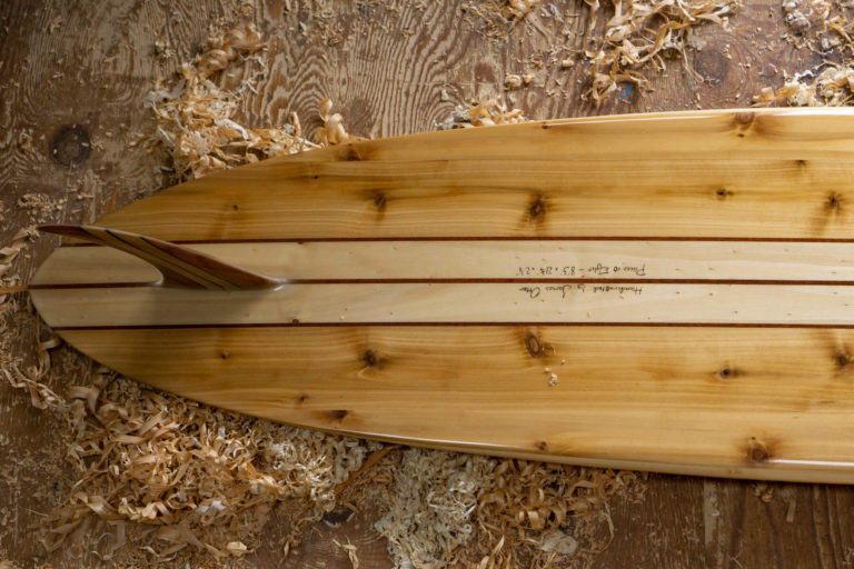 pieces of eight otter wooden surfboard