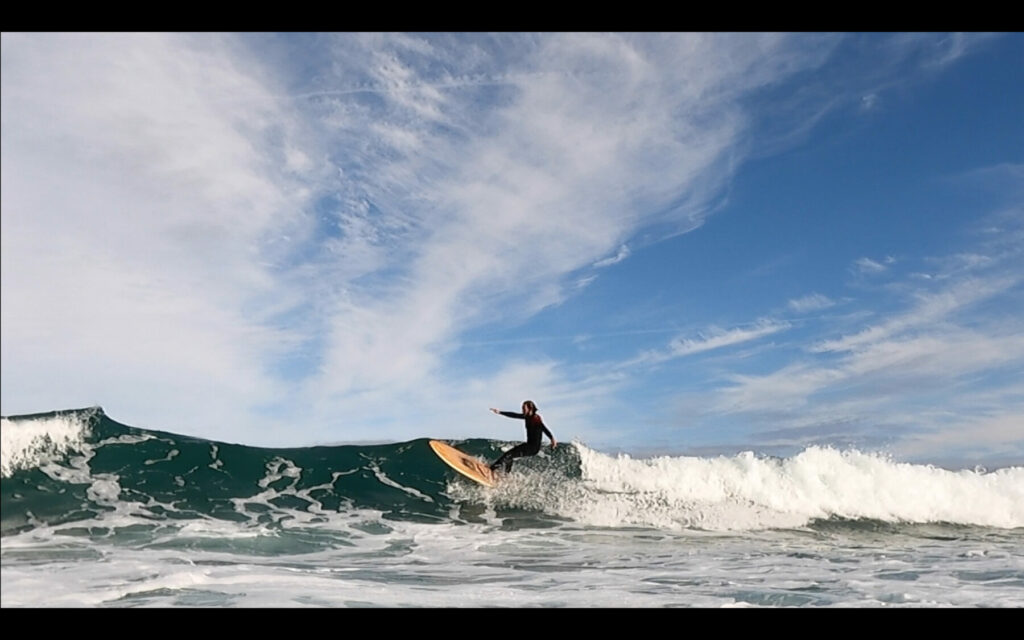 MMSC otter wooden surfboard
