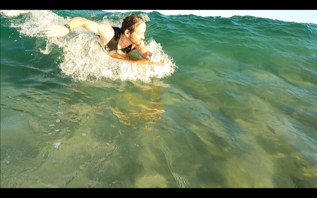 MMSC otter wooden surfboard