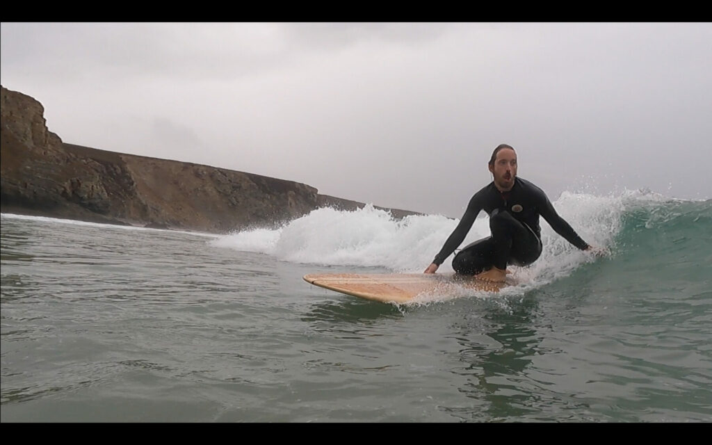 MMSC Otter wooden surfboard