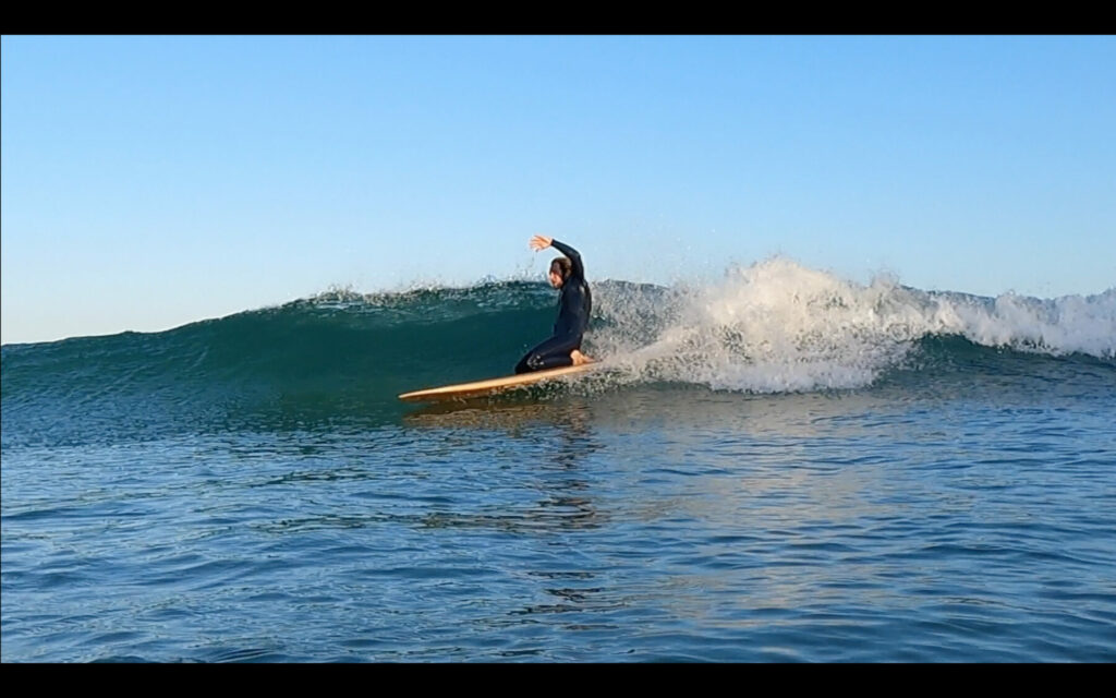 MMSC otter wooden surfboard