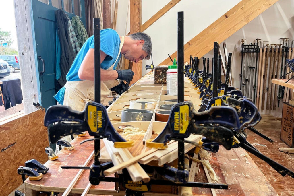 Otter wooden surfboard workshop