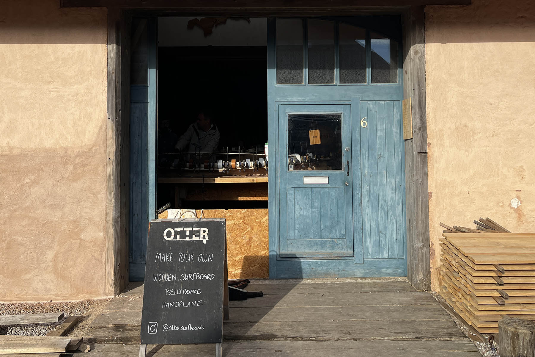 otter wooden surfboards workshop
