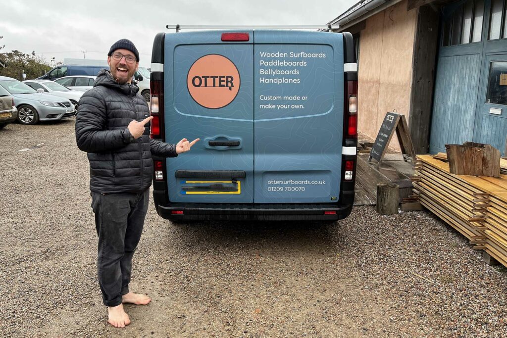 otter wooden surfboards van art