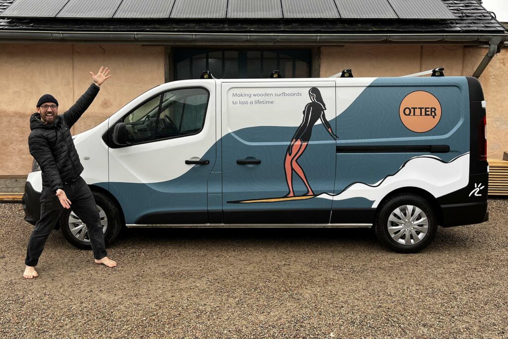 otter wooden surfboards van