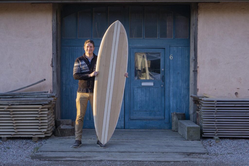 James Askham Coaster Otter Wooden Surfboard Workshop Experience Cornwall