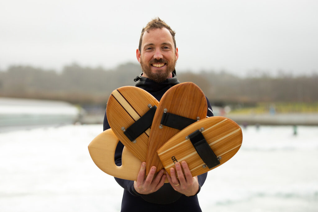 James Otter Wooden Surfboards Bodysurf Handplane The Wave Bristol 14