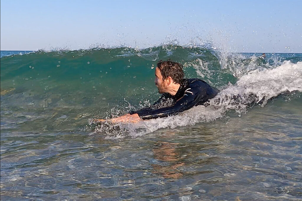 MMSC otter surfboards bellyboard wave