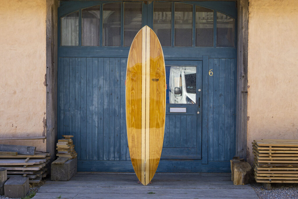 otter wooden surfboard
