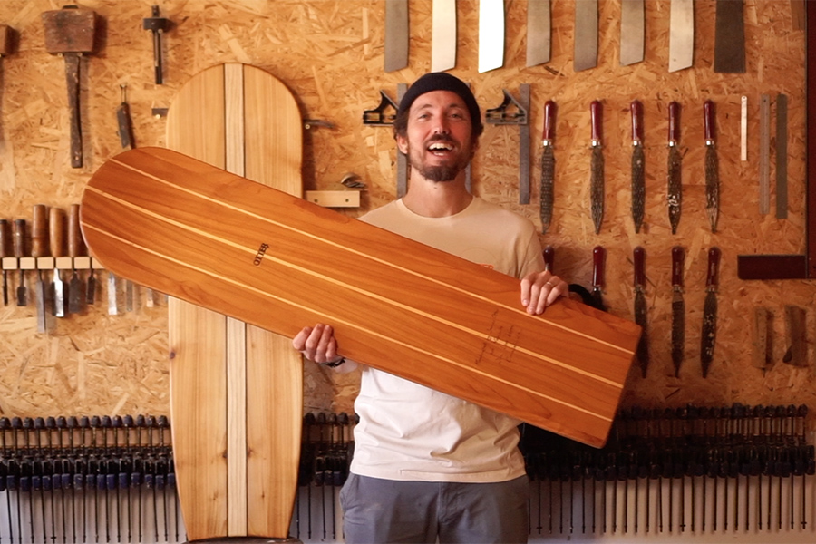otter wooden bellyboard