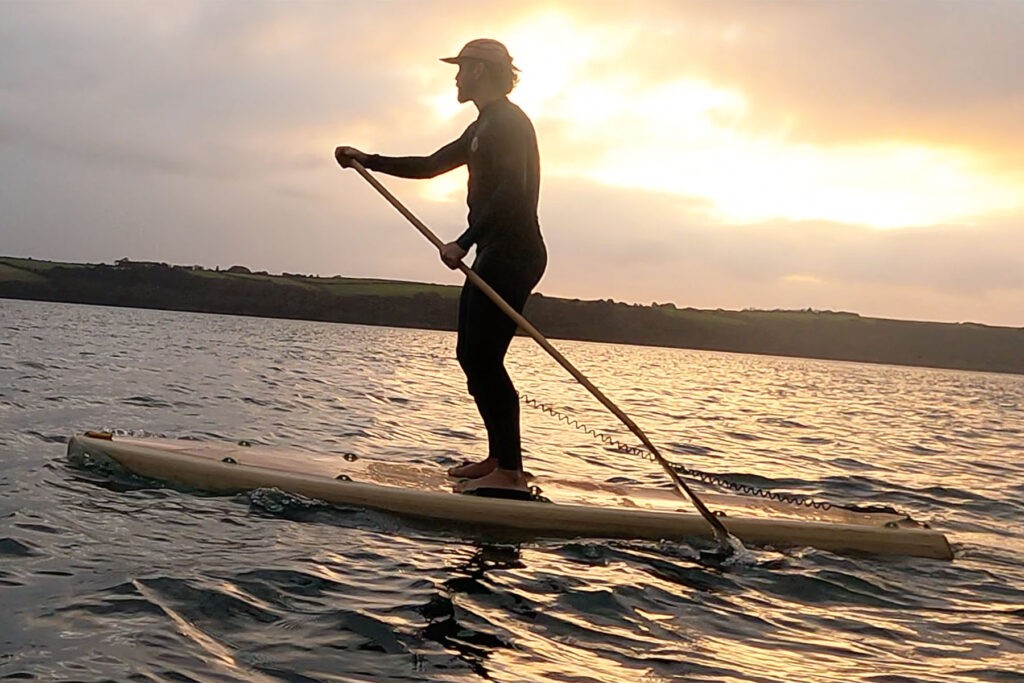 otter wooden paddleboard