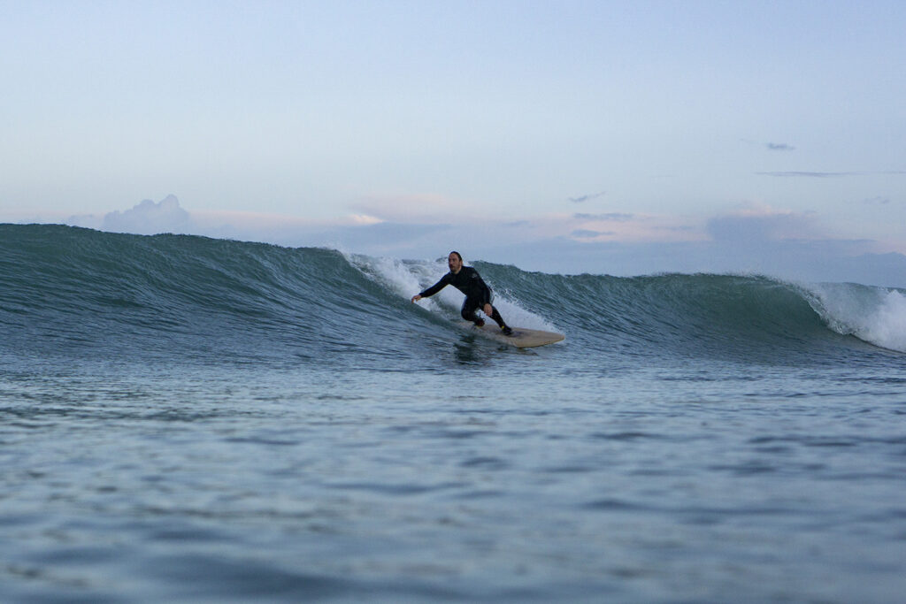 otter wooden surfboard surfer wave