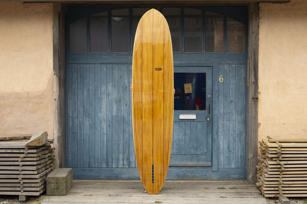 otter wooden surfboard 8'2 pieces of eight