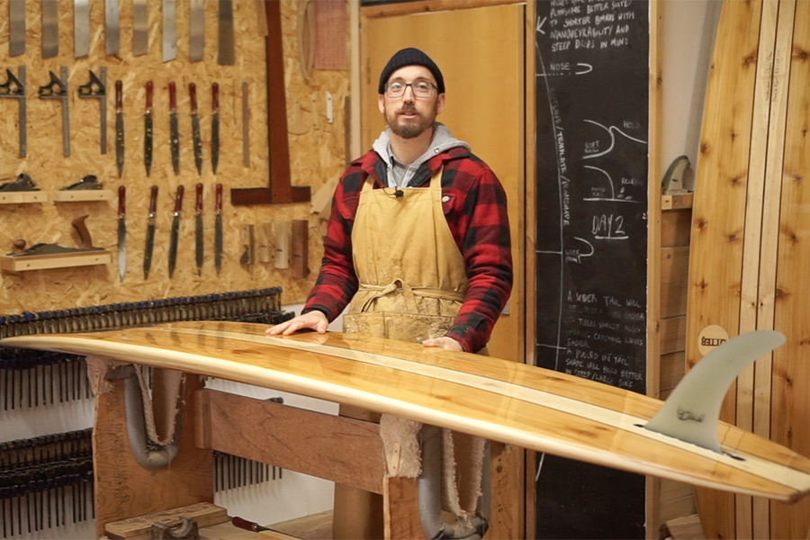 otter wooden surfboards longboard boardrack briefing