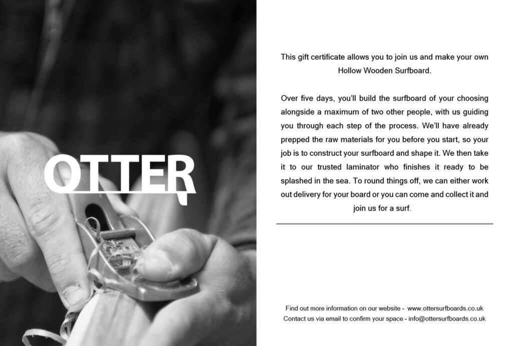 otter surfboards girt card workshop experience